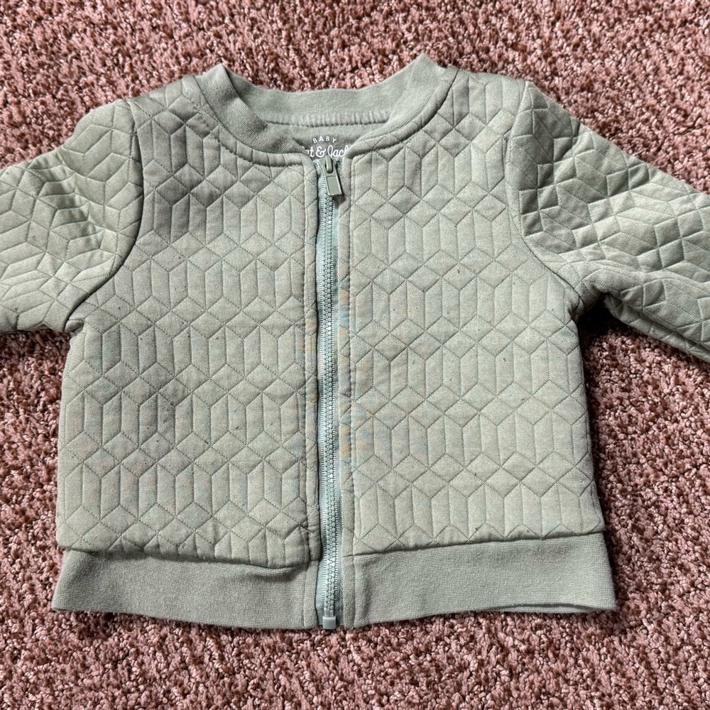 Cat & Jack Girls Green Jacket Size 18M